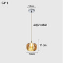 Luxury Crystal Apple Copper Chandelier | Elegant Bedroom Hanging Lamp by Ljojo