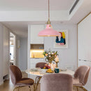 Nordic Color Macaron Chandelier LED Lamp, Modern Dining Table Bedroom Bar Cafe, Multi-color Optional by Ljojo