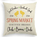 Easter Rabbit Eggs Design Linen Pillowcase - Ljojo Brings Spring Joy