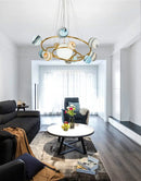 Modern Minimalist LED Chandelier for Living Room Dining Room Child Bedroom by Ljojo