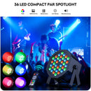 Ljojo™ 4PCS 36LEDs RGB Par Lights with Remote Control for Disco Wedding Party