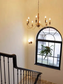 American Retro Candle Lamp French Living Room Chandelier Ljojo Lighting Fixtures