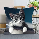 Cute Cat Print Pillowcase by Ljojo - Perfect for Home, Car, and Sofa