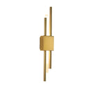 Ljojo Luxe Gold LED Tube Wall Sconce with Marble Accent