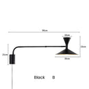 Designer Marseille Wall Lamp: Metal Swing Arm Sconce for Living Room - Ljojo