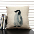 Animal Penguin Cushion Cover 45x45, Ljojo Brand - Cute & Funny Decorative Pillowcase