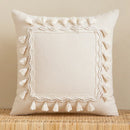 Boho Tassel Accent Pillow Covers by Ljojo - Modern Farmhouse Decor