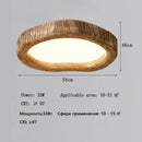 Nordic Wooden LED Ceiling Lamp for Living Room - Modern Designer Light Fixture by Ljojo