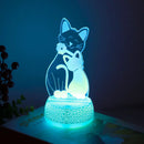 3D Dreamy Hug Cat LED Night Light, USB Warm Atmosphere Bedlight for Bedroom, Christmas Gift.