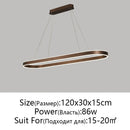 Modern LED Restaurant Chandelier Nordic Aluminum Pendant Light for Kitchen Living Room, Ljojo