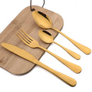 Black Stainless Steel Cutlery Set for Family Parties by Ljojo