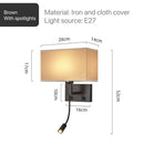 Wall Lamps Wabi-sabi Modern LED Chandeliers for Home Decoration Study Villa Hotel Bedside by Ljojo
