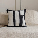 Embroidered Tufted Cushion Cover in Neutral Tones by Ljojo