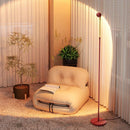 LED Floor Lamp Modern Simple Red Tall Standing Lights Adjustable Ambient Eye Protection Ljojo