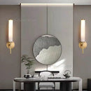Ljojo Marble LED Wall Lights, Copper Finish, Ideal for Foyer, TV Background, Bathroom & Bedroom
