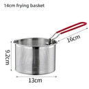 Ljojo 304 Stainless Steel Frying Mesh Basket for Cooking and Oil Draining