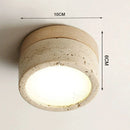 LED Yellow Travertine Cave Stone Ceiling Light for Home Decoration by Ljojo