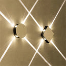 Ljojo LED Wall Lamp Modern Star Cross Design Bedroom Living Room Light