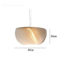 Nordic Sheepskin Pendant Light for Modern Minimalist Bedroom Decor by Ljojo