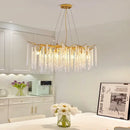 Modern Luxury Nano Electroplating K9 Crystal Tassel Chandelier - LED Living Room Decor by Ljojo