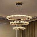 Nordic Luxury Crystal Ring Chandelier | Dimmable Ceiling Light by Ljojo