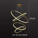 Nordic Ring Chandelier Gold Table Dining Room Pendant Light by Ljojo