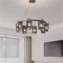 Ljojo Modern Black U-shaped LED Pendant Chandelier for Elegant Home Décor