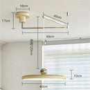 Ljojo Flying Saucer LED Pendant Lights Cream Chandelier Home Room Decoration French Minimalist Style