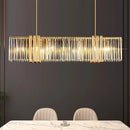Crystal Pendant Light Luxury Modern Rectangular Living Room Designer Tea Room Island Counter Pendant Lamp by Ljojo