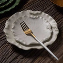 Ljojo Lotus Leaf Ceramic Dinner Plate Set - Japanese Style Tableware