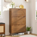 Ljojo™ 3-Drawer Wooden Shoe Storage Cabinet for Narrow Entryway