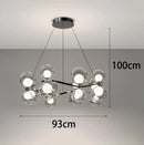 Ljojo LED Staircase Chandeliers for Living Room Indoor Lighting