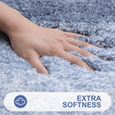 Ljojo Luxury U-Shape Bathroom Rug: Soft, Absorbent, Non-Slip Plush Shower Mat