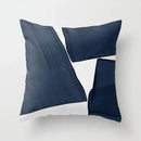 Blue Marble Geometric Cushion Cover 45x45cm for Home & Office Decor by Ljojo