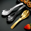 Ljojo 304 Stainless Steel Korean Children Soup Spoon Ice Cream Dessert Fruit Spoons
