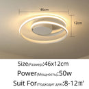 Modern Black LED Ceiling Light for Bedroom Living Room by Ljojo - Minimalist Indoor Lighting Fixtures