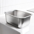 Ljojo 10L Stainless Steel Kitchen Sink Bowl for Multipurpose Dishwashing