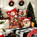 Ljojo LED Christmas Pillowcase with Santa Claus Snowman Bell Design