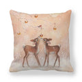 Ljojo Merry Christmas Cotton Linen Pillowcase Home Decor Happy New Year