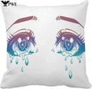 Crying Beautiful Eyes Anime Manga Teardrops Light Pillow Cover 45X45CM Ljojo Square