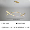 Ljojo Modern LED Pendant Light Chandelier for Living Dining Kitchen Bedroom Hotel Decor