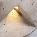 LED Real Stone Wall Light: Ljojo Art Deco Bedroom Sconce for Ambiance & Style