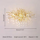 Ljojo Luxury Crystal LED Chandelier for Living Room, Hotel, and Hall