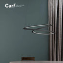 Modern Nordic Line Chandelier | Simple Living Room Art Lamp by Ljojo
