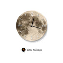 Ljojo Luminous Moon LED Wall Clock Planet Design for Home Decor