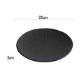 Ljojo Matte Ceramic Round Plate Set for Dining and Entertaining