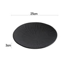 Ljojo Matte Ceramic Round Plate Set for Dining and Entertaining