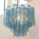 Nordic Murano Glass Tube LED Chandelier | Modern Kitchen Island Decor by Ljojo