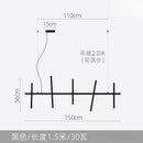Modern Minimalist LED Chandelier Hanging Light Fixture for Living Dining Room by Ljojo