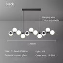 Modern Copper Glass Ball Pendant Lights Dining Kitchen Chandeliers by Ljojo